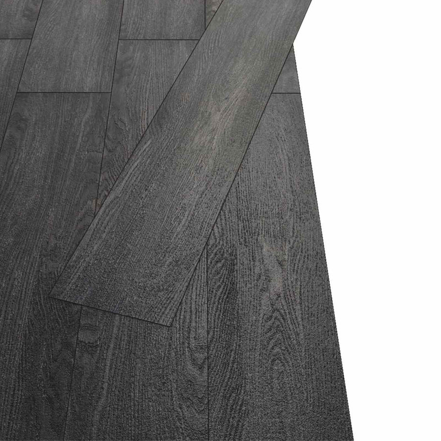 Vloerplanken 18 pcs Zwart en Wit 5,26 m² PVC
