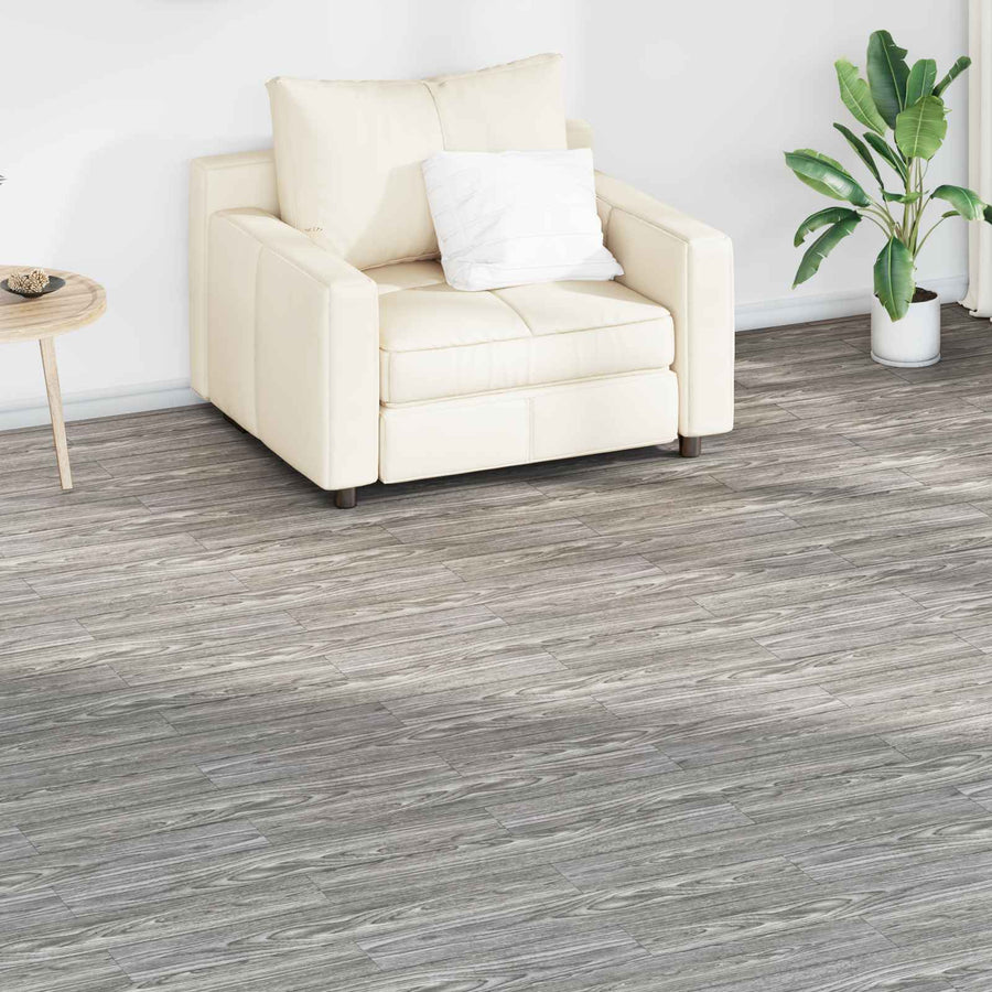 Vloerplanken 36 pcs Donkergrijs 5,02 m² PVC