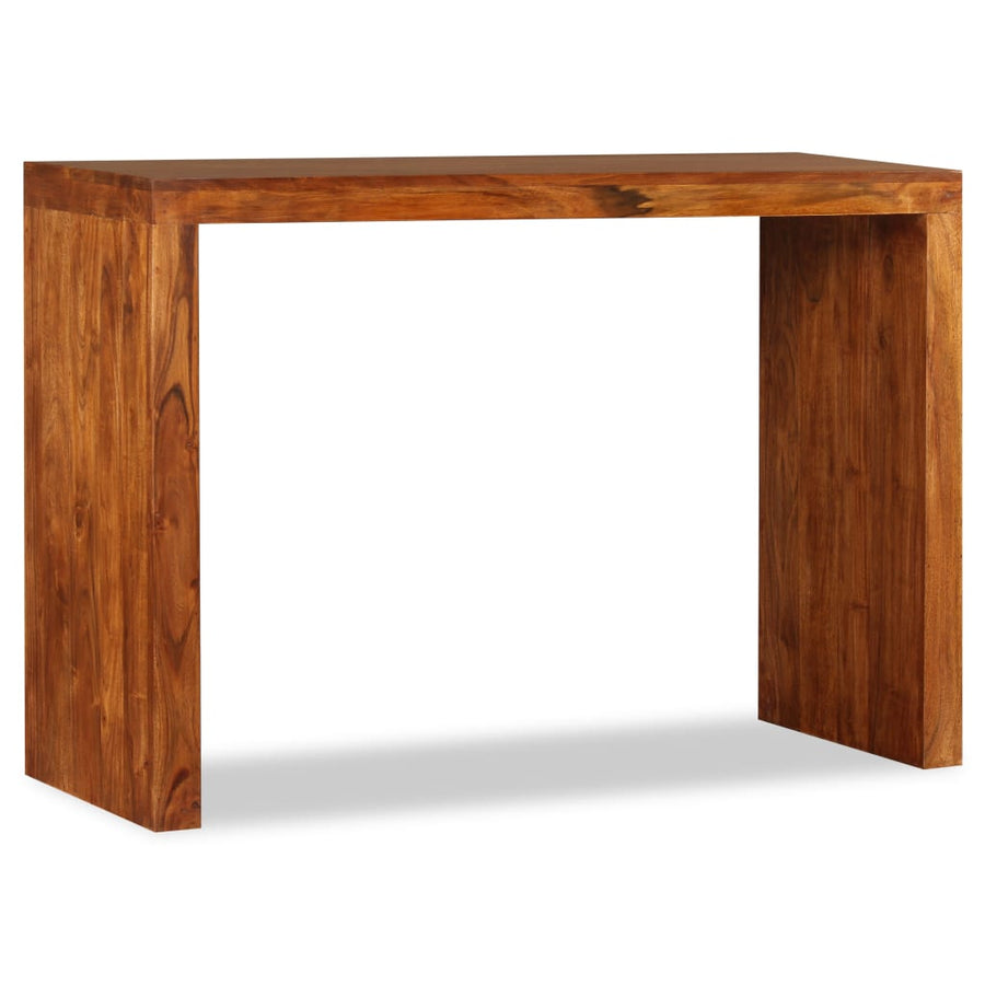 Wandtafel 110X40X76 Cm Hout Met Honingkleurige Afwerking