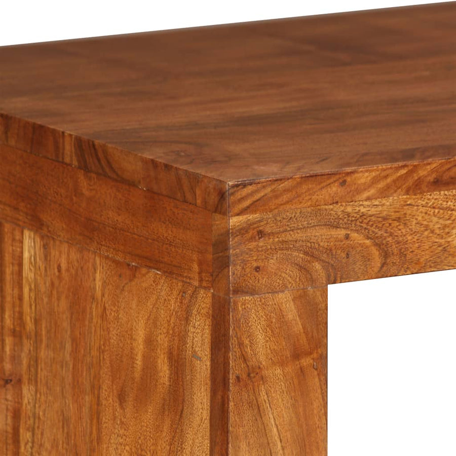 Wandtafel 110X40X76 Cm Hout Met Honingkleurige Afwerking