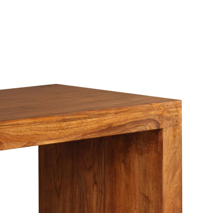 Wandtafel 110X40X76 Cm Hout Met Honingkleurige Afwerking