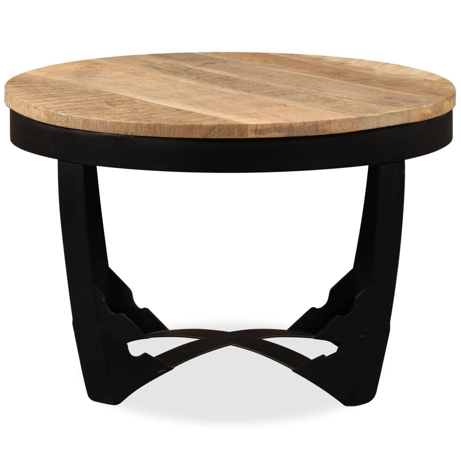 Bijzettafel 60X40 Cm Massief Ruw Mangohout