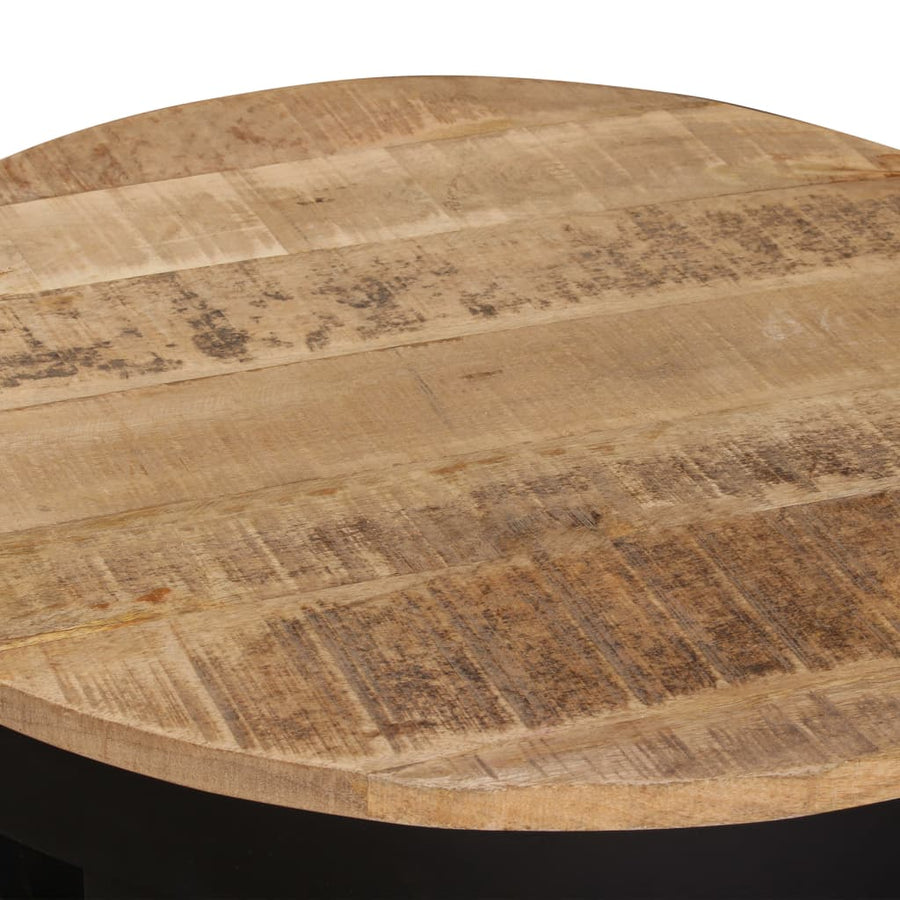Bijzettafel 60X40 Cm Massief Ruw Mangohout