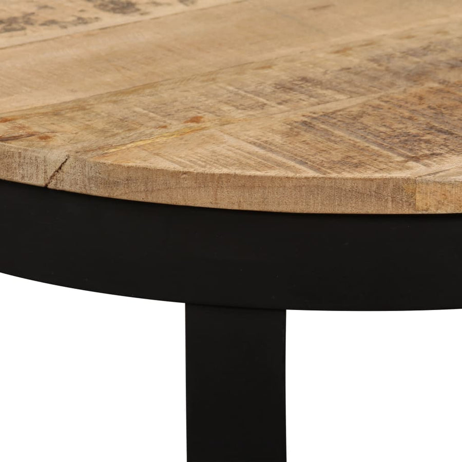 Bijzettafel 60X40 Cm Massief Ruw Mangohout