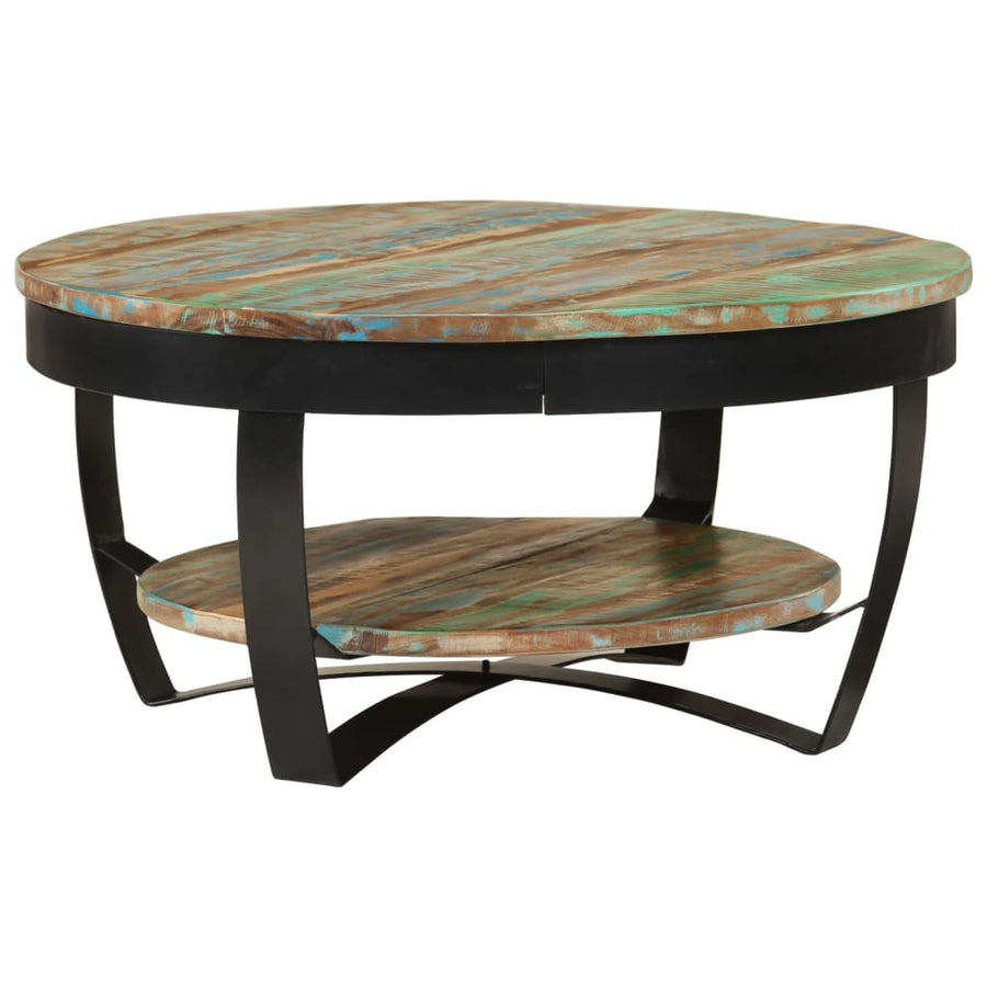 Salontafel 65 x 32 cm massief gerecycled hout