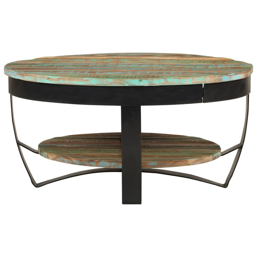 Salontafel 65 x 32 cm massief gerecycled hout