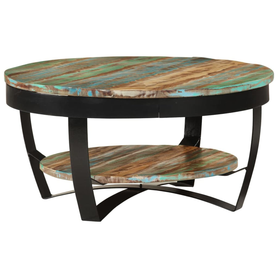 Salontafel 65 x 32 cm massief gerecycled hout