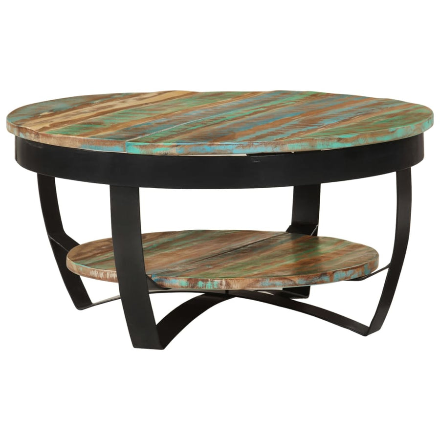 Salontafel 65 x 32 cm massief gerecycled hout