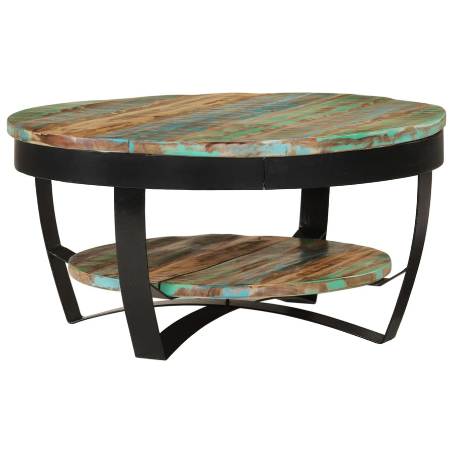Salontafel 65 x 32 cm massief gerecycled hout