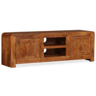 TV cabinet 120x30x40 cm solid wood with honey finish