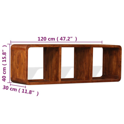 Tv-Meubel 120X30X40 Cm Massief Hout Met Honingafwerking