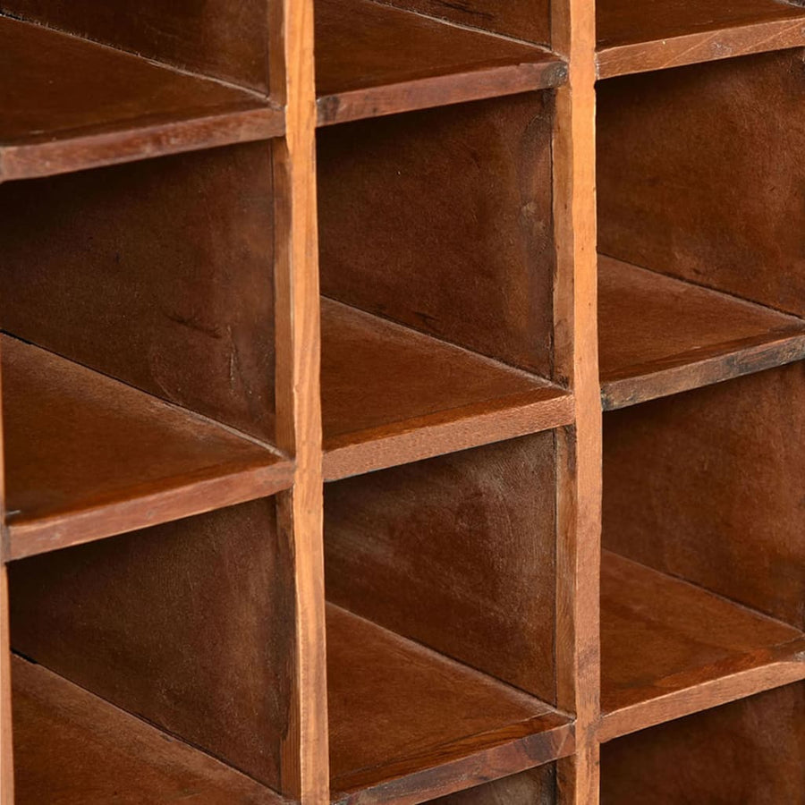 Wijnrek Voor 16 Flessen Massief Gerecycled Hout