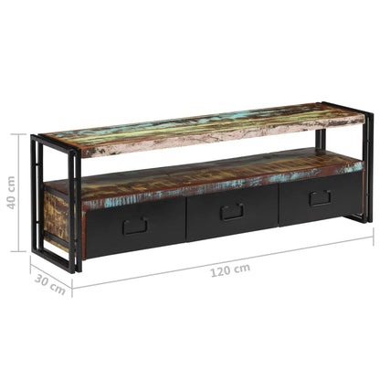 Tv-Meubel 20X30X40 Cm massief gerecycled hout