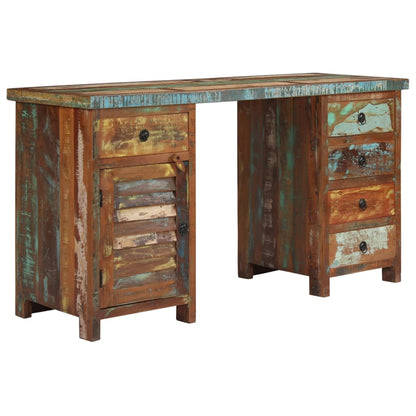 Bureau 140X50X77 Cm massief gerecycled hout