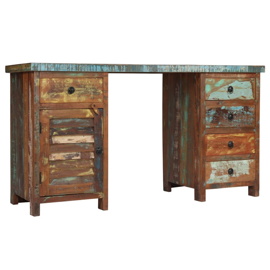 Bureau 140X50X77 Cm massief gerecycled hout