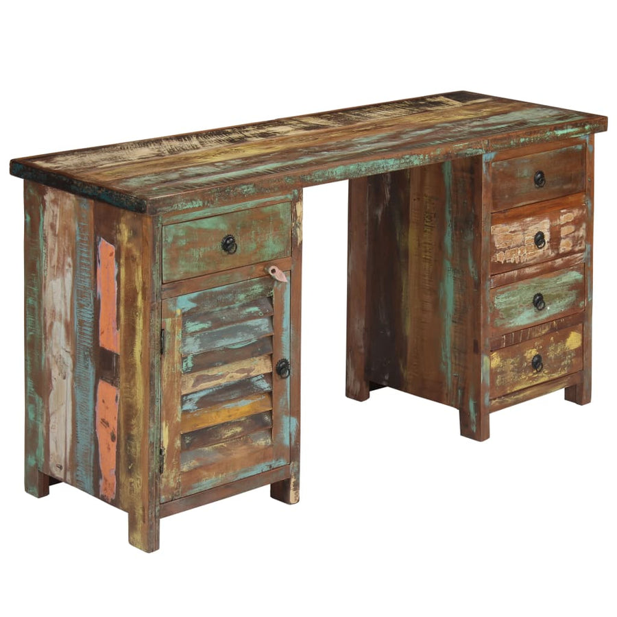 Bureau 140X50X77 Cm massief gerecycled hout