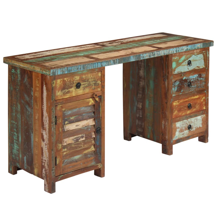 Bureau 140X50X77 Cm massief gerecycled hout