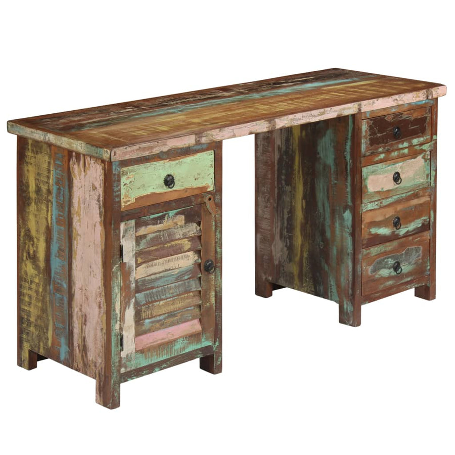 Bureau 140X50X77 Cm massief gerecycled hout