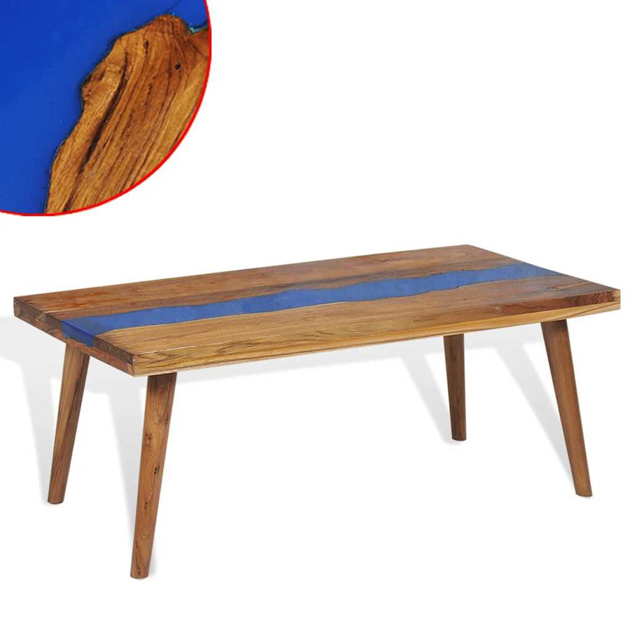 Salontafel 100X50X40 Cm Teakhout Hars