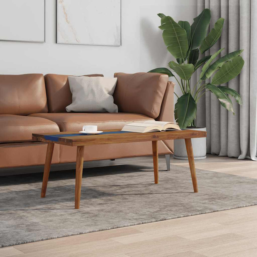 Salontafel 100X50X40 Cm Teakhout Hars