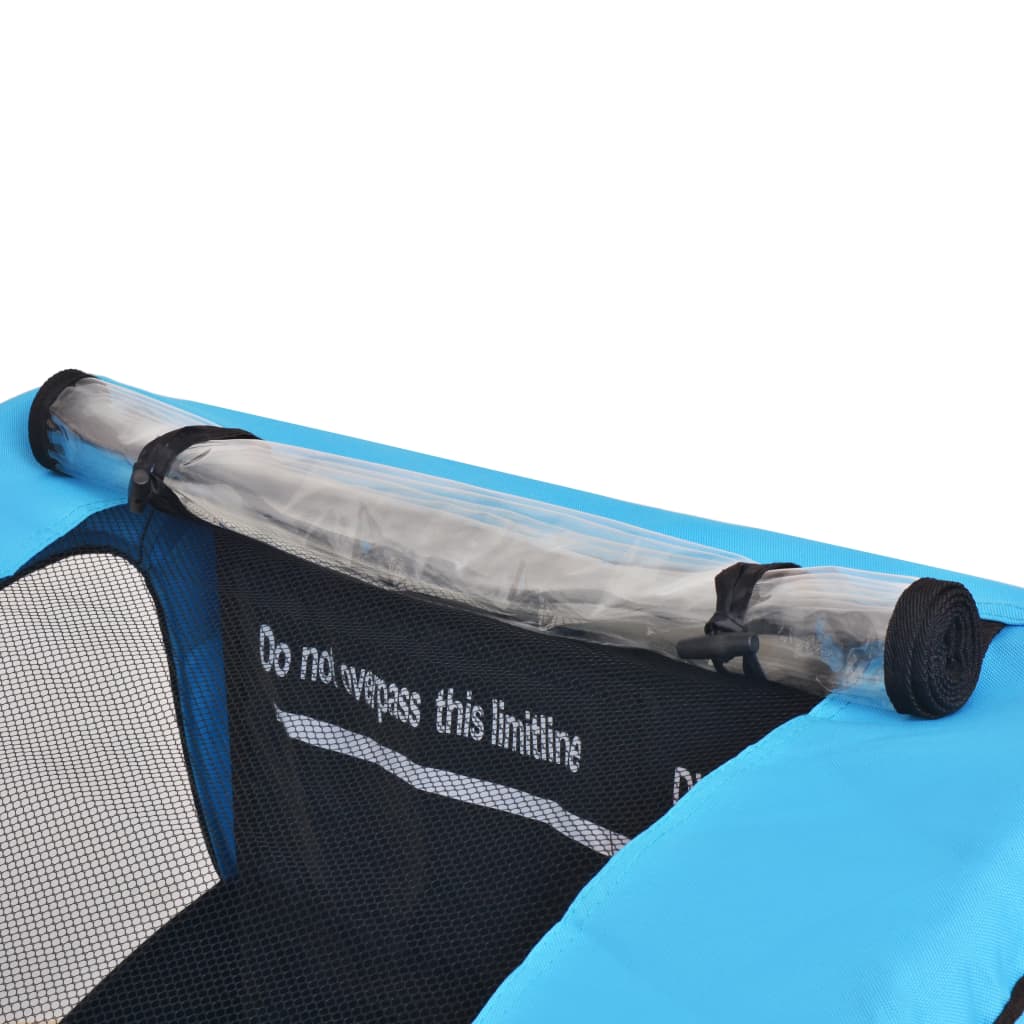 Fietstrailer 30 Kg En Blauw Grijs en lichtblauw