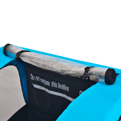 Fietstrailer 30 Kg En Blauw Grijs en lichtblauw