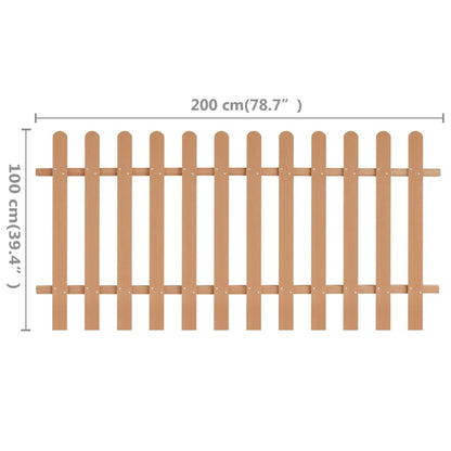 Hek 200x100 cm HKC 100 cm Bruin