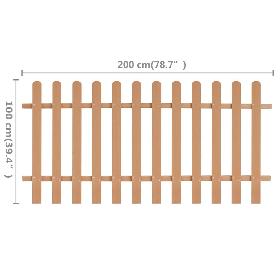 Hek 200x100 cm HKC 100 cm Bruin