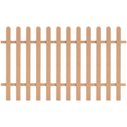 Hek 200x120 cm hout bruin