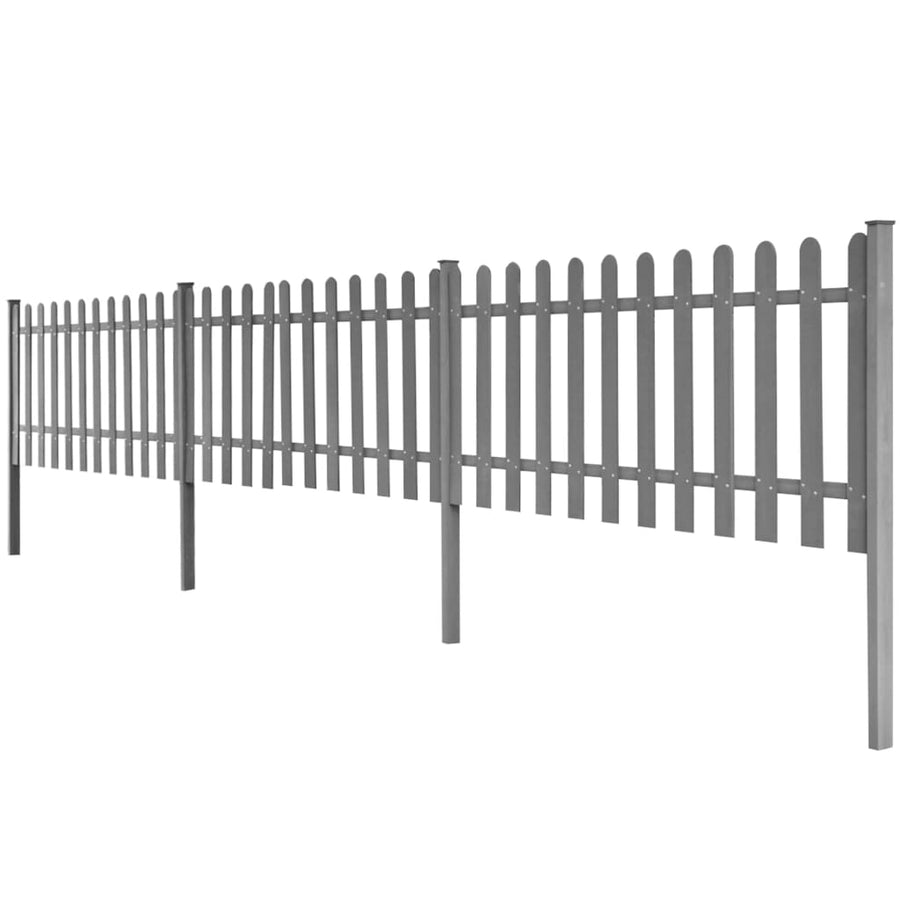 Hek met palen 3 st 600x60 cm HKC 600 x 60 cm