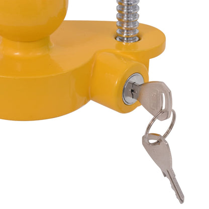 Aanhangwagenslot Met 2 Sleutels Staal En Aluminiumlegering Geel