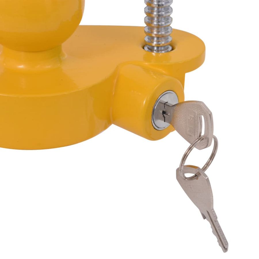 Aanhangwagenslot Met 2 Sleutels Staal En Aluminiumlegering Geel