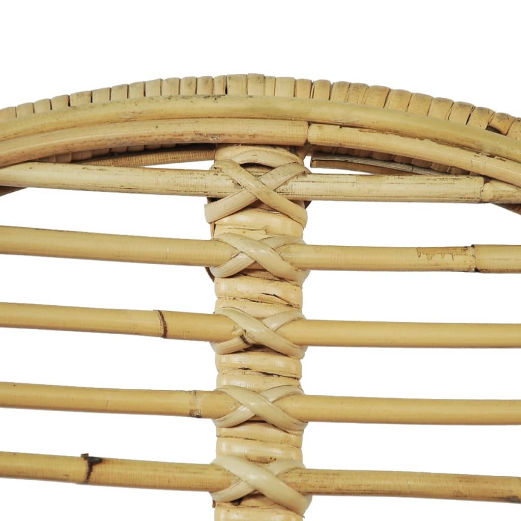 Eetkamerstoelen 2 st natuurlijk rattan