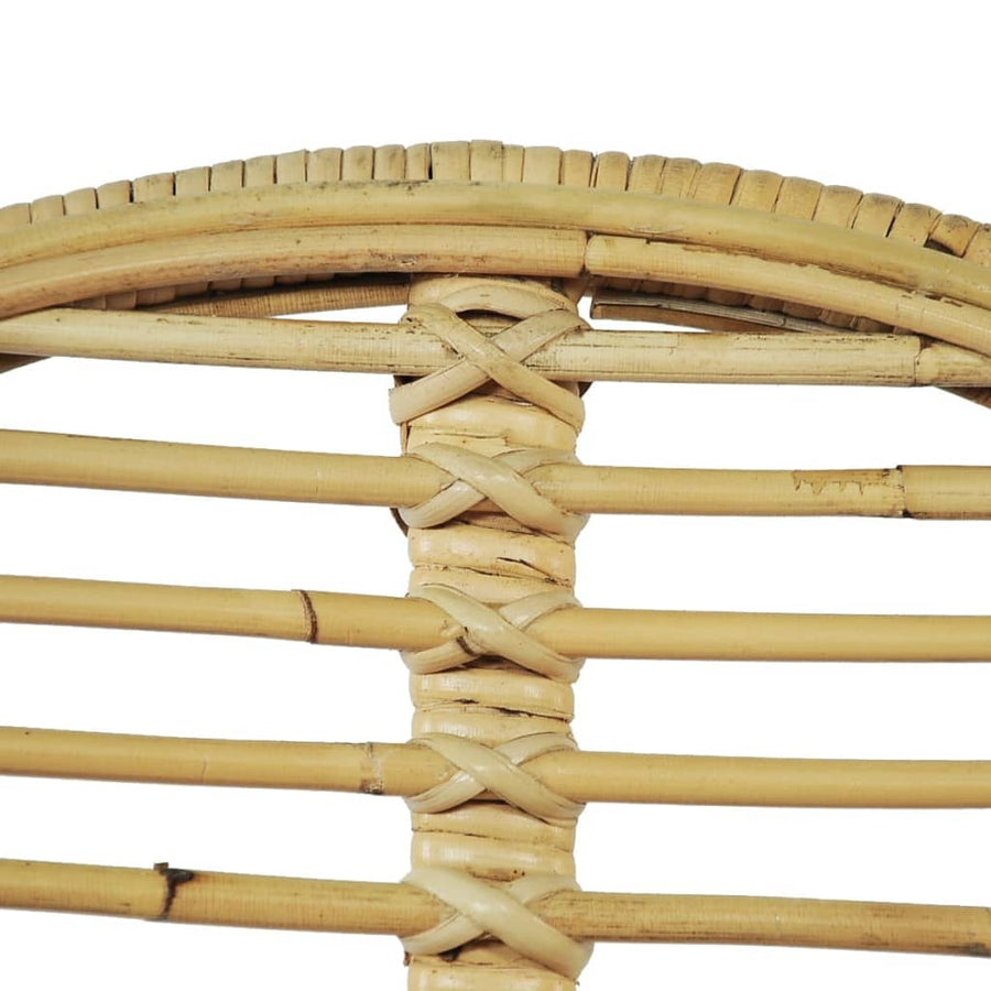 Eetkamerstoelen 2 st natuurlijk rattan