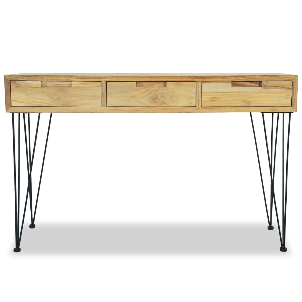 Wandtafel 120X35X76 Cm Massief Teakhout