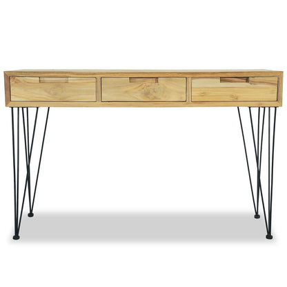 Wandtafel 120X35X76 Cm Massief Teakhout