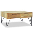 Coffee table 80x80x40 cm solid teak wood