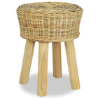 Barkruk natuurlijk rattan bruin