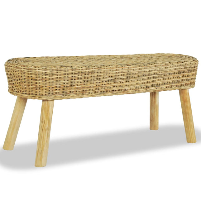 Halbankje Natuurlijk Rattan 110 x 35 x 45 cm