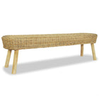 Halbankje Natuurlijk Rattan 160 x 35 x 45 cm