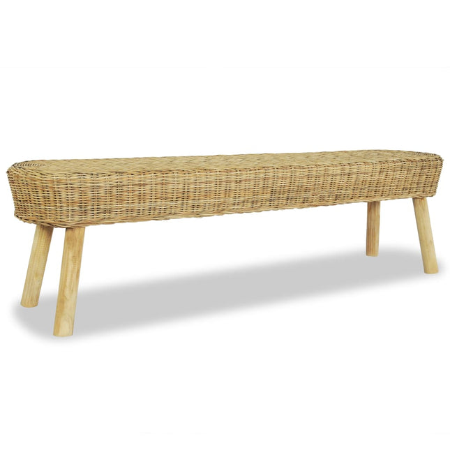 Halbankje Natuurlijk Rattan 160 x 35 x 45 cm