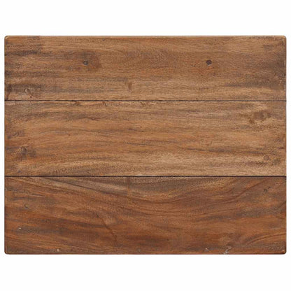 Nachtkastje 40X30X51 Cm Massief Mahoniehout Grijs