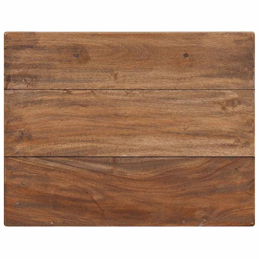Nachtkastje 40X30X51 Cm Massief Mahoniehout Grijs