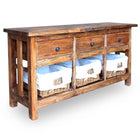 Sideboard 100x30x50 cm solid mahogany wood