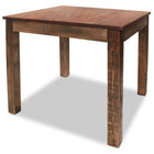 Dining table 82x80x76 cm mixed recycled wood