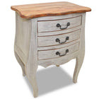 Nightstand 48x35x64 cm solid mahogany wood
