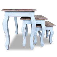 3-Delige Tafeltjesset Massief Gerecycled Hout