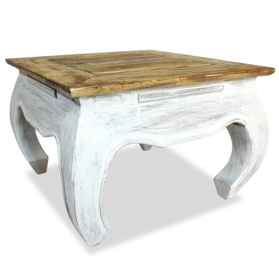 Bijzettafel 50x50x35 cm massief mahoniehout
