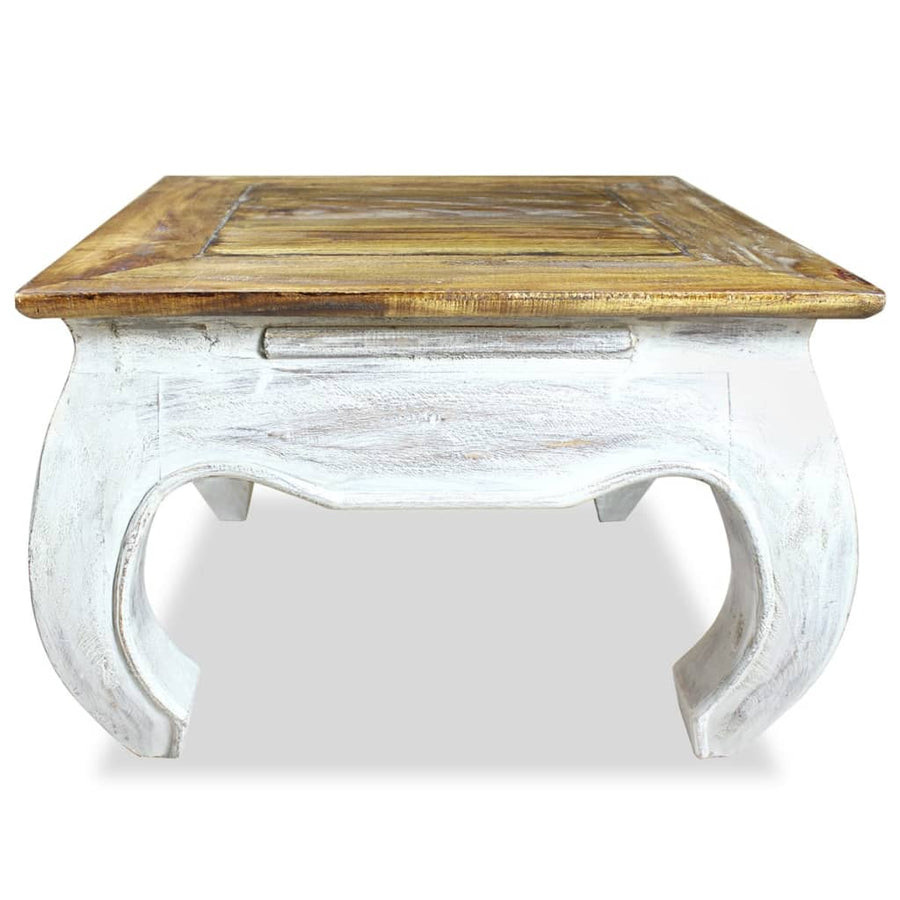 Bijzettafel 50x50x35 cm massief mahoniehout