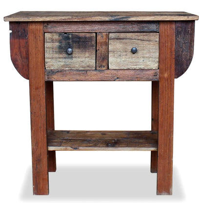Wandtafel 80X35X80 Cm Massief Gerecycled Hout